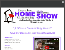 Tablet Screenshot of easterniowahomeshow.com